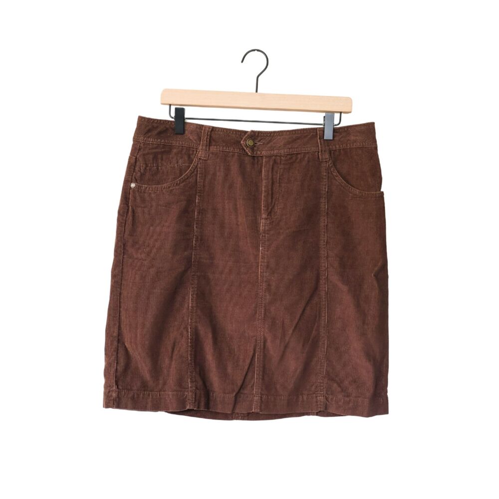 Faded Glory Brown Corduroy Mini Skirt 12
